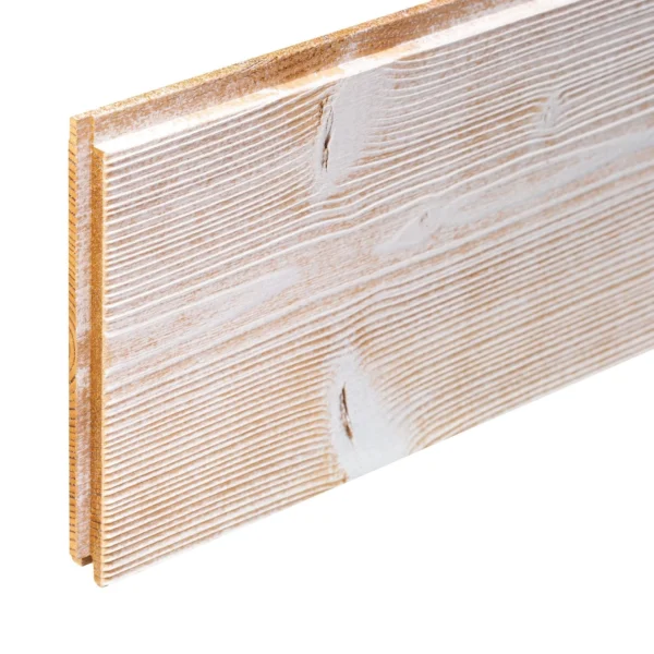 A close up of the side of a wooden board