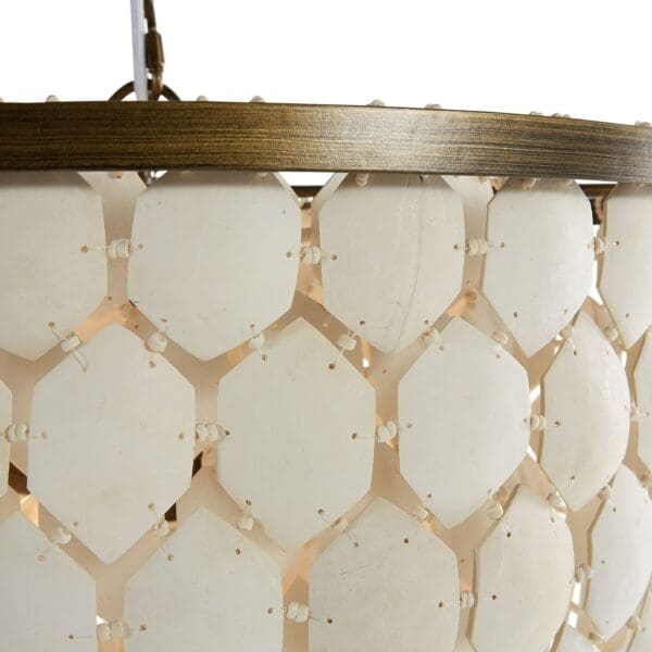 A close up of the light fixture